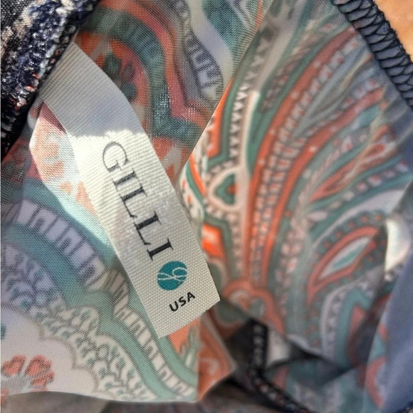 Boho Chic Patchwork Colorful Satin Feel Mixed Print Long Maxi Skirt / Women’s M - Picture 4 of 7